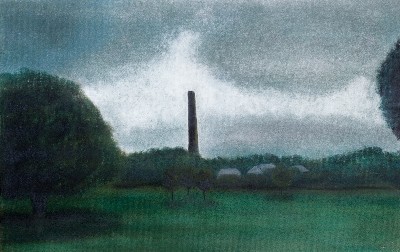 Barrow Bridge Chimney from Moss Bank Park